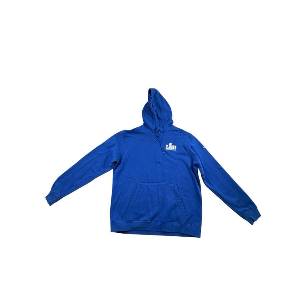 Nike NFL Super Bowl LIII Hoodie Blue Pullover Sweatshirt XL
